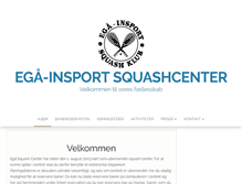 Tablet Screenshot of egaasquashcenter.dk